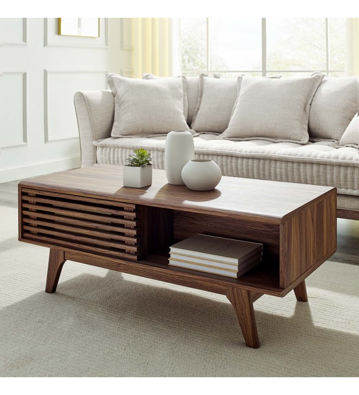 Render Coffee Table in Walnut - Lexmod