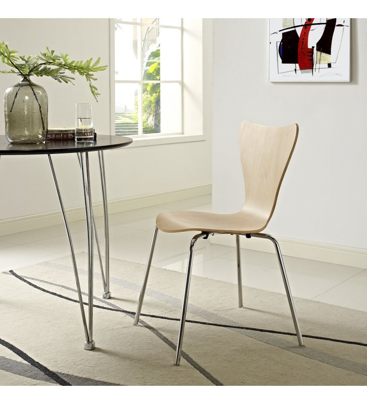 Ernie Dining Side Chair in Natural - Lexmod