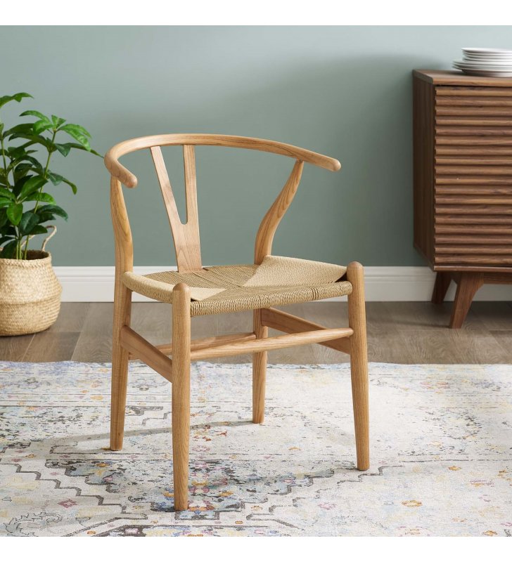 Amish Dining Wood Armchair in Natural - Lexmod