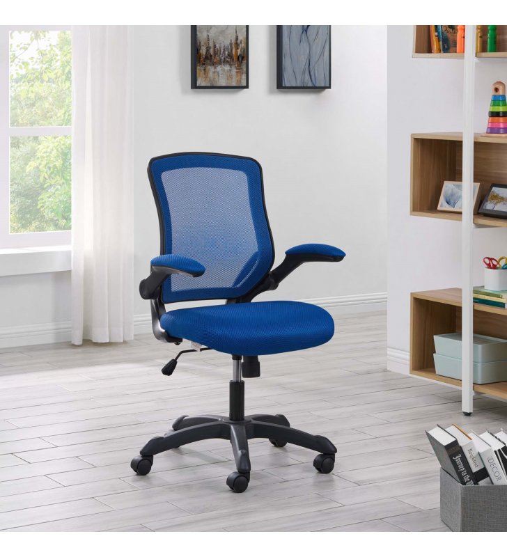 Veer Mesh Office Chair in Blue - Lexmod