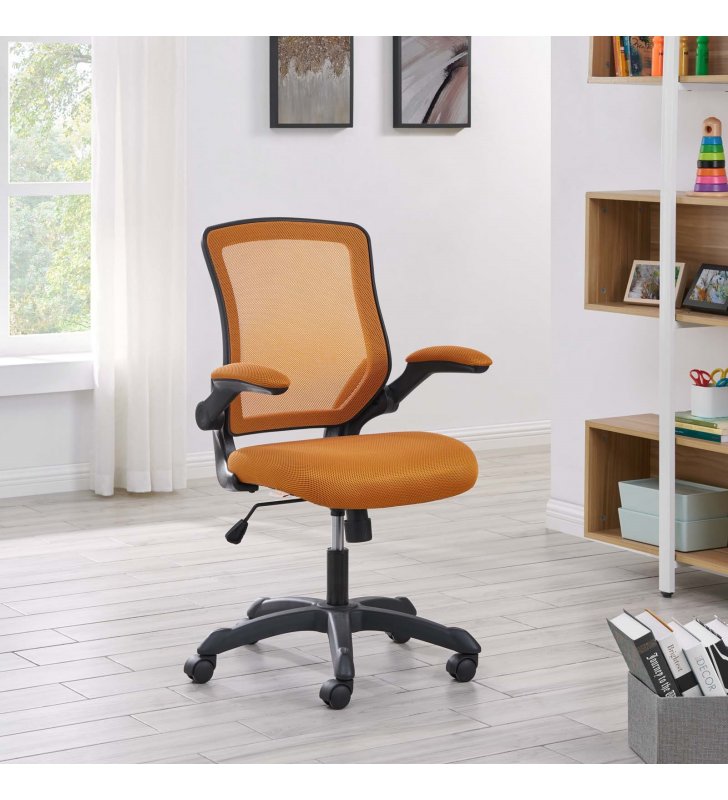Veer Mesh Office Chair in Tan - Lexmod
