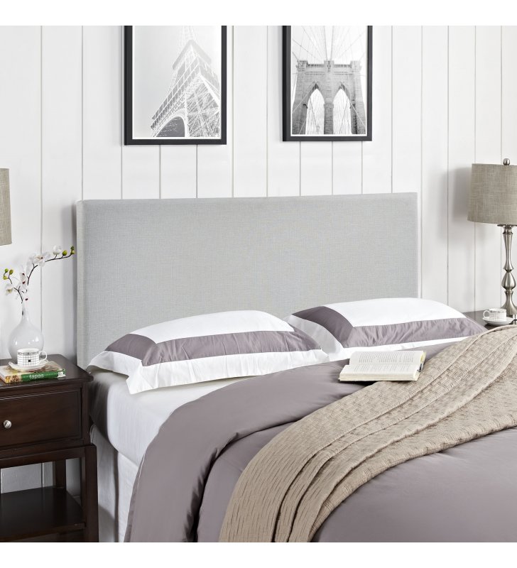 Region Queen Upholstered Headboard in Sky Gray - Lexmod
