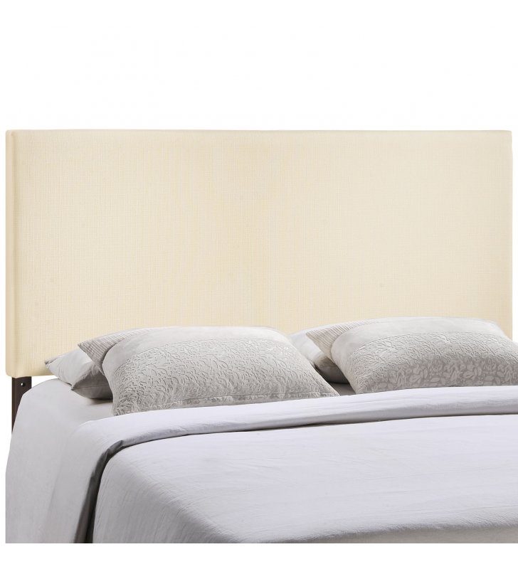 Region King Upholstered Fabric Headboard in Ivory - Lexmod