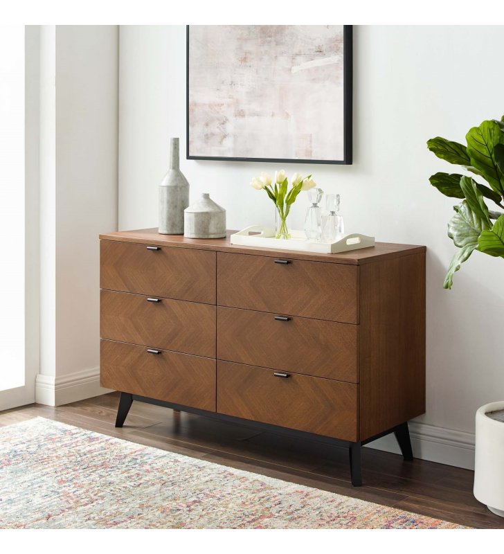 Kali Wood Dresser in Walnut - Lexmod