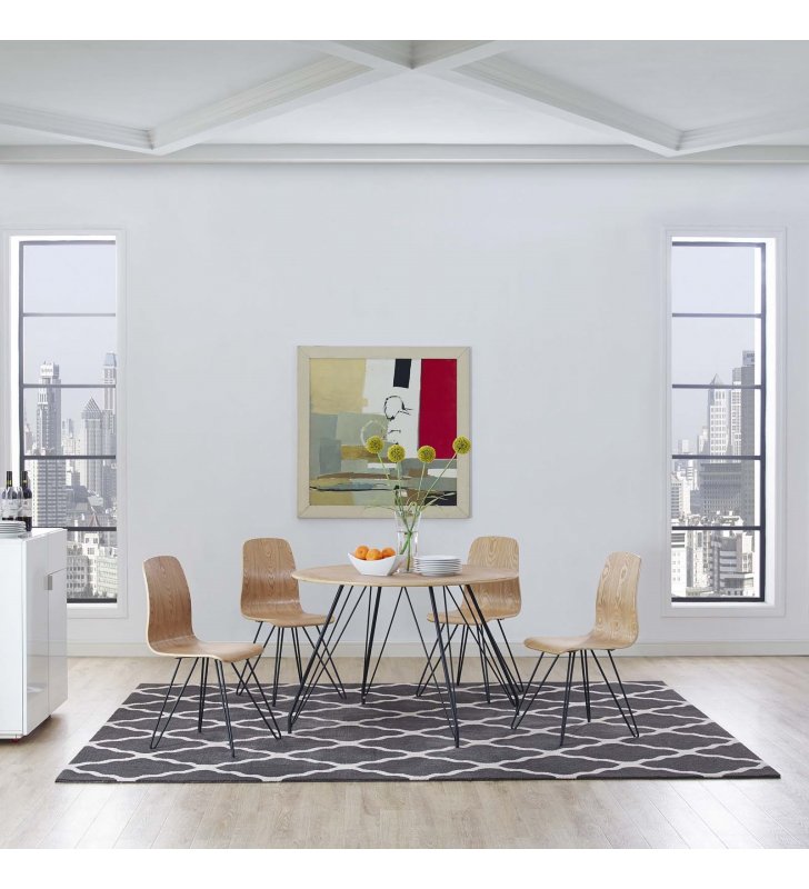 Marja Moroccan Trellis 8x10 Area Rug in Charcoal and Ivory - Lexmod