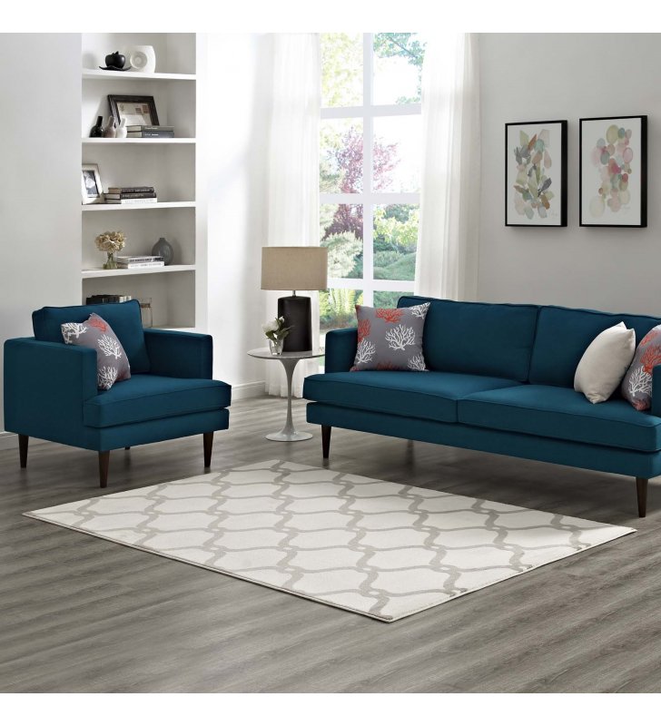 Beltara Chain Link Transitional Trellis 5x8 Area Rug in Beige and Ivory - Lexmod
