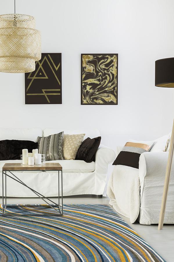 Agate Golden Azure Rug 8'x10' | Stain-Resistant