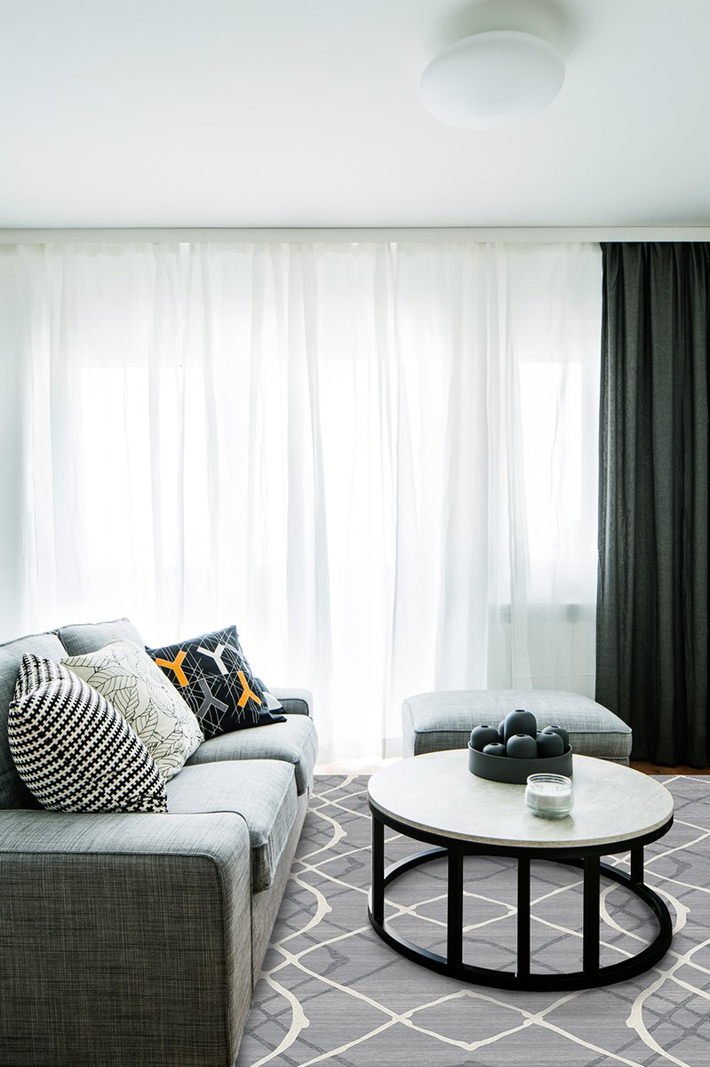 Amalia Grey Rug 8'x10' | Stain-Resistant