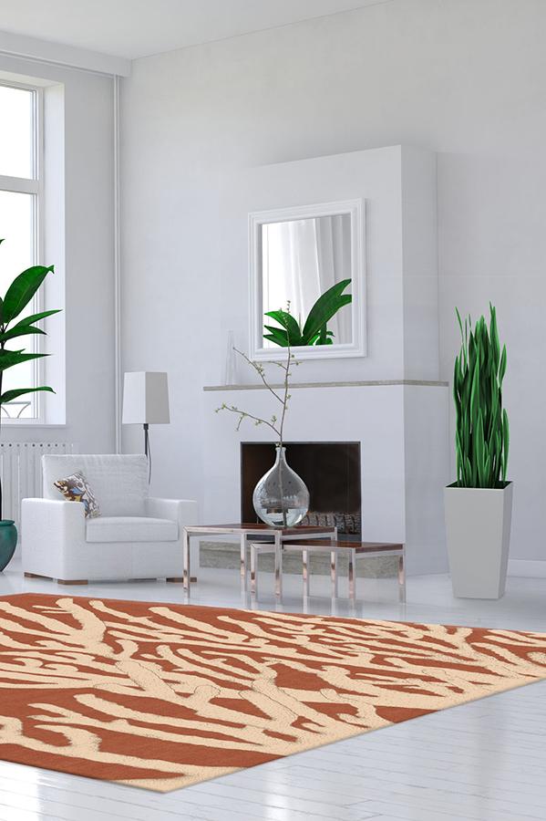 Coral Mauve Rug 8'x10' | Stain-Resistant