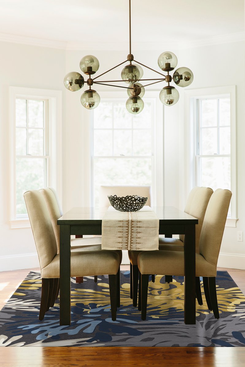 Genevieve Floral Grey Rug 8'x10' | Stain-Resistant