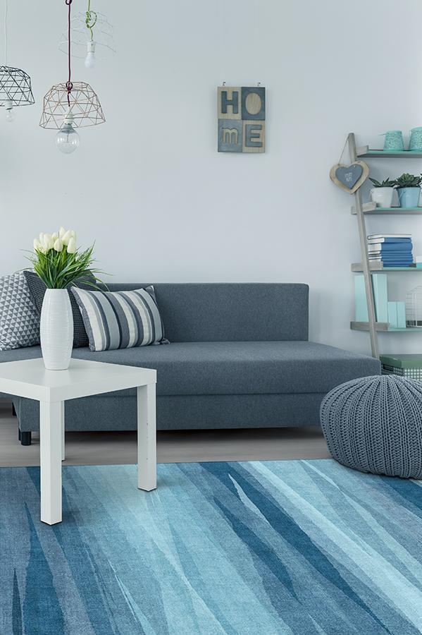 Meridian Blue Rug 5'x7' | Stain-Resistant