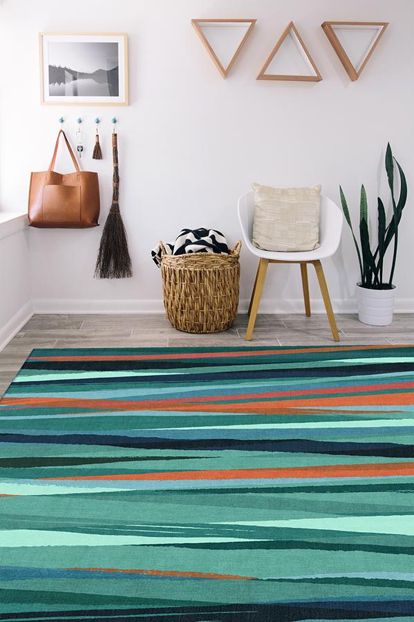Meridian Turquoise Rug 8'x10' | Stain-Resistant