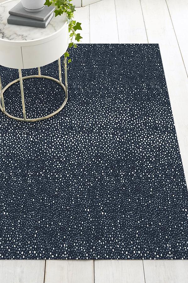 Shagreen Navy Rug 5'x7' | Stain-Resistant