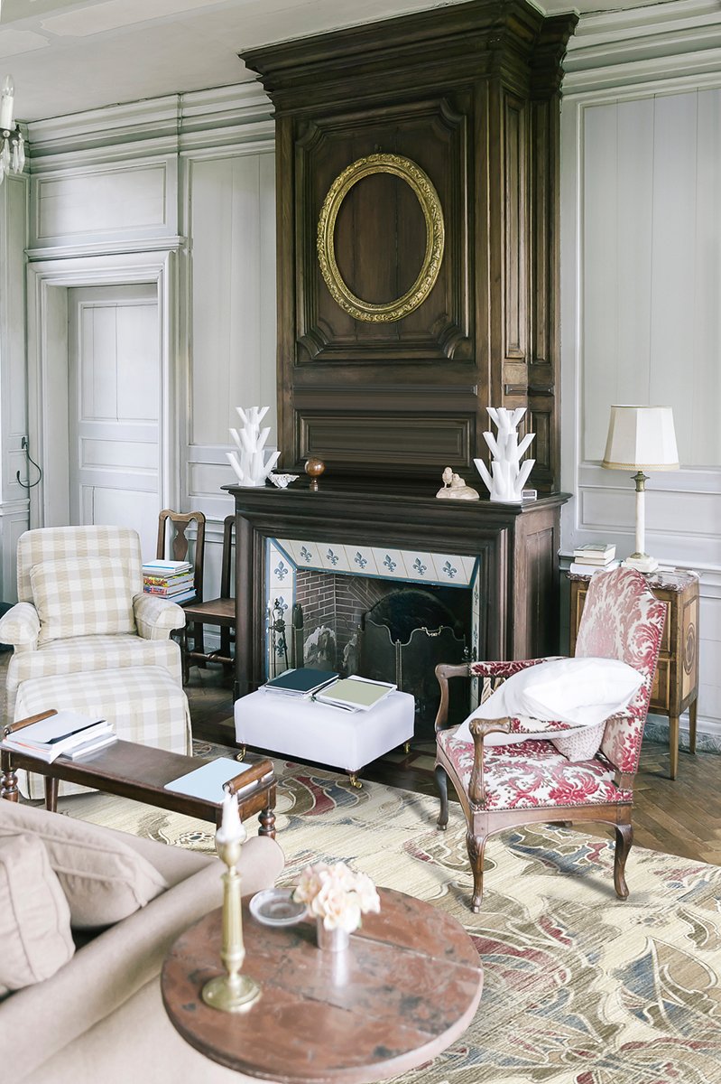 Transitional Damask Natural Rug 8'x10' | Stain-Resistant