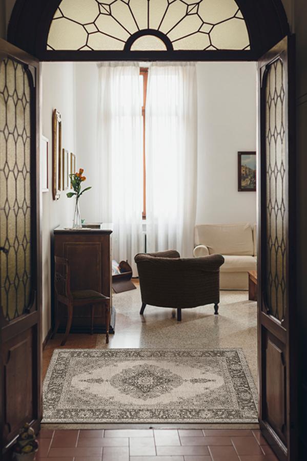 Victoria Taupe Rug 3'x5' | Stain-Resistant