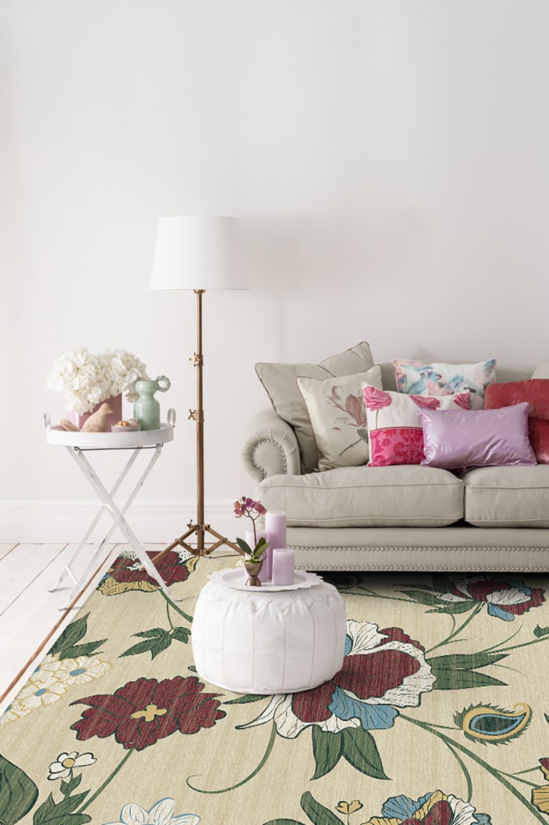 Wildflower Natural Rug 8'x10' | Stain-Resistant