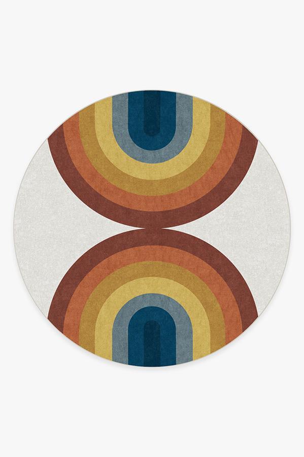 Absida Polychrome Rug 8' Round | Stain-Resistant