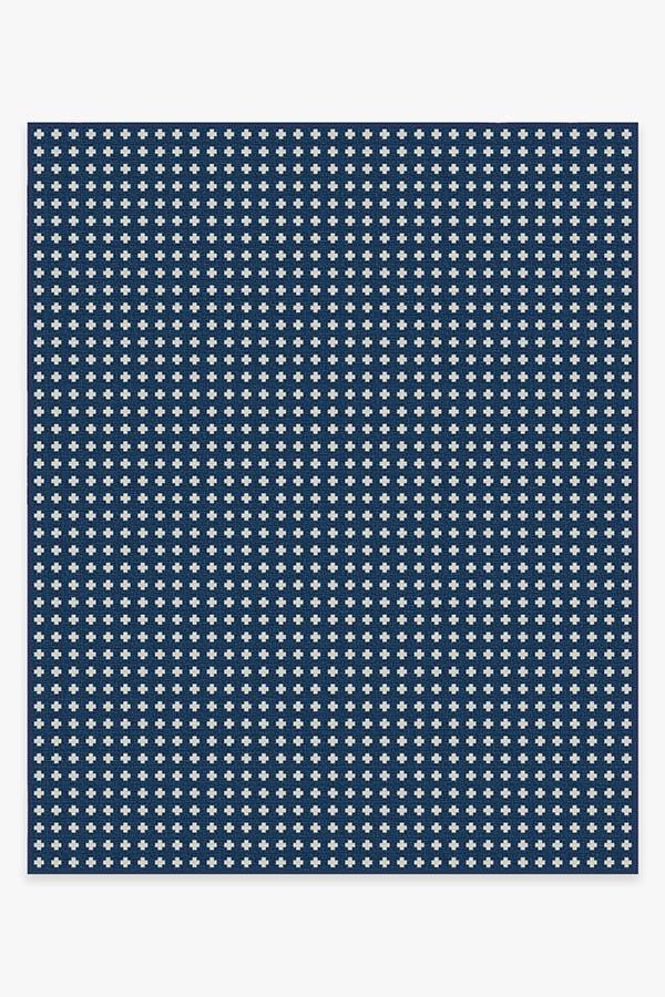 Outdoor Adde Navy Rug 8'x10' | Stain-Resistant