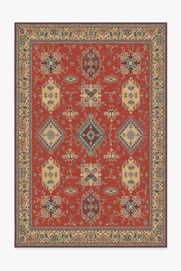 Ademi Paprika Red Rug 6'x9' | Stain-Resistant