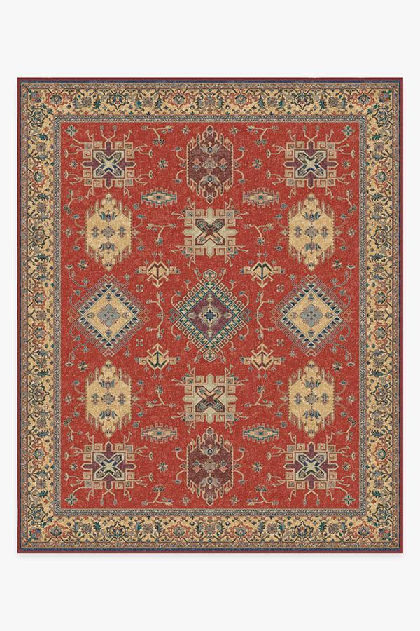 Ademi Paprika Red Rug 8'x10' | Stain-Resistant