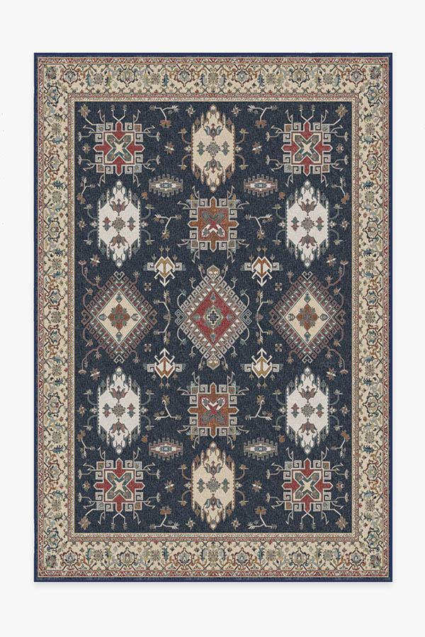 Ademi Royal Blue Rug 6'x9' | Stain-Resistant