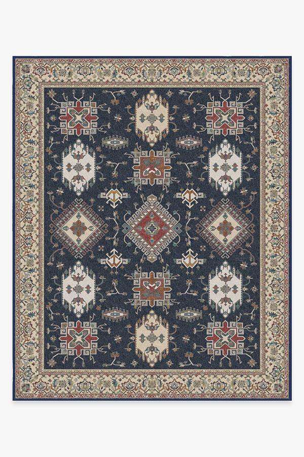 Ademi Royal Blue Rug 8'x10' | Stain-Resistant