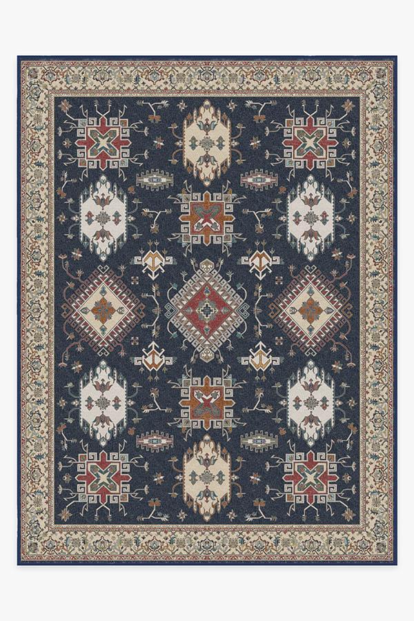 Ademi Royal Blue Rug 9'x12' | Stain-Resistant