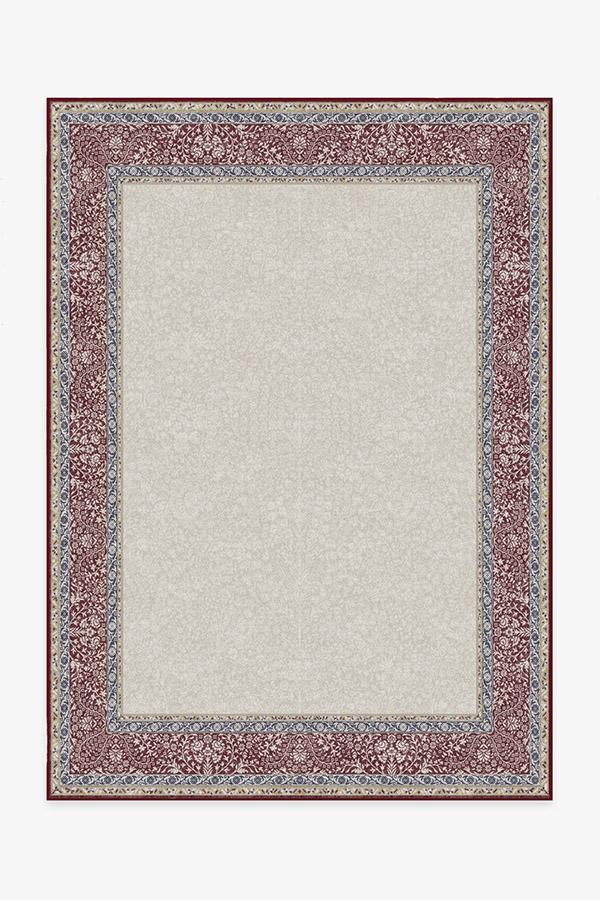 Afshan Burgundy Rug 5'x7' | Stain-Resistant
