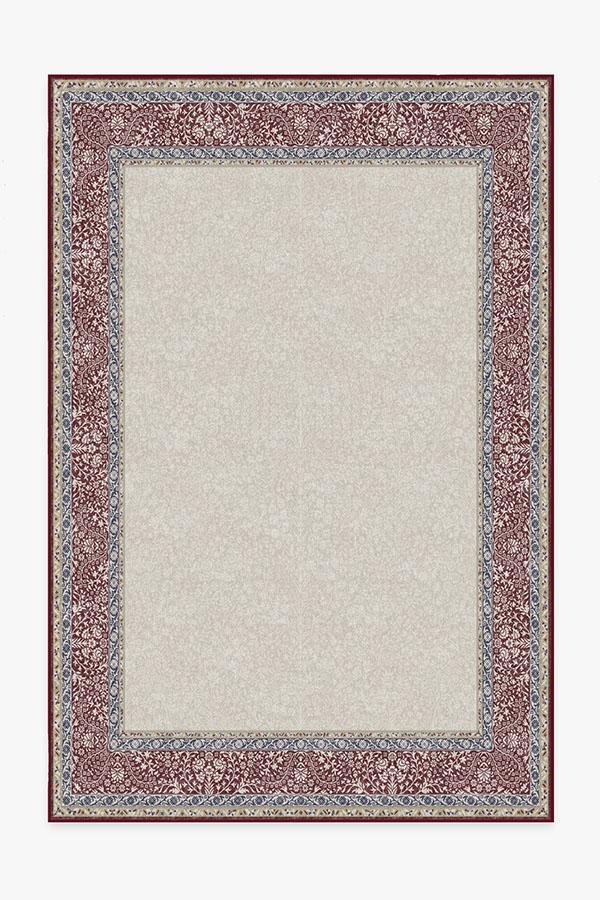 Afshan Burgundy Rug 6'x9' | Stain-Resistant
