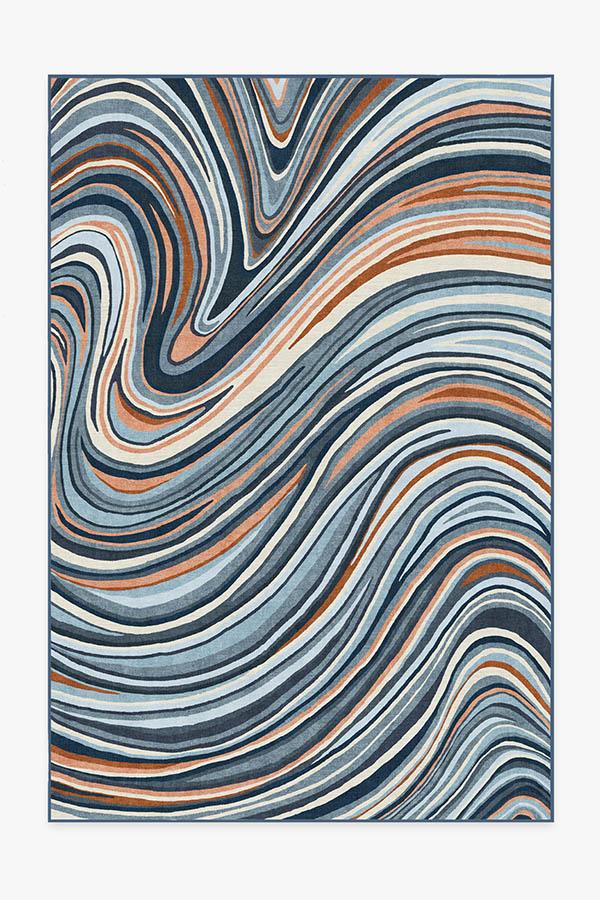 Agate Arctic Blue Rug 6'x9' | Stain-Resistant