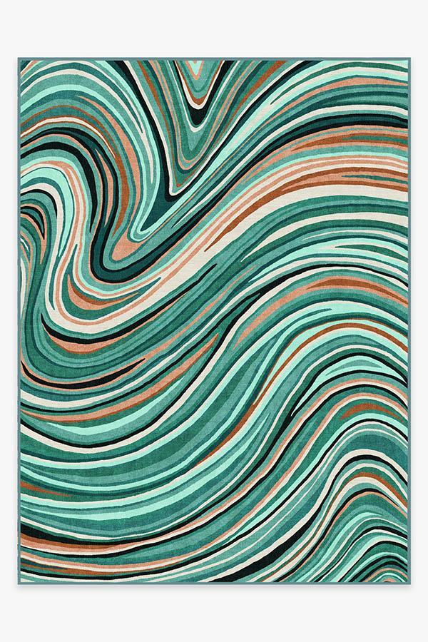 Agate Turquoise Rug 9'x12' | Stain-Resistant