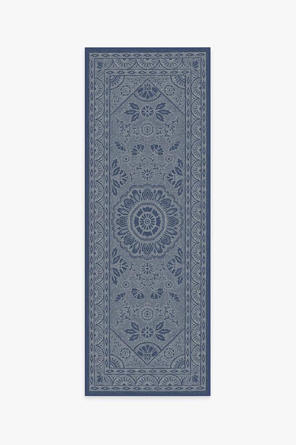 Almana Cobalt Blue Rug 2.5'x7' | Stain-Resistant