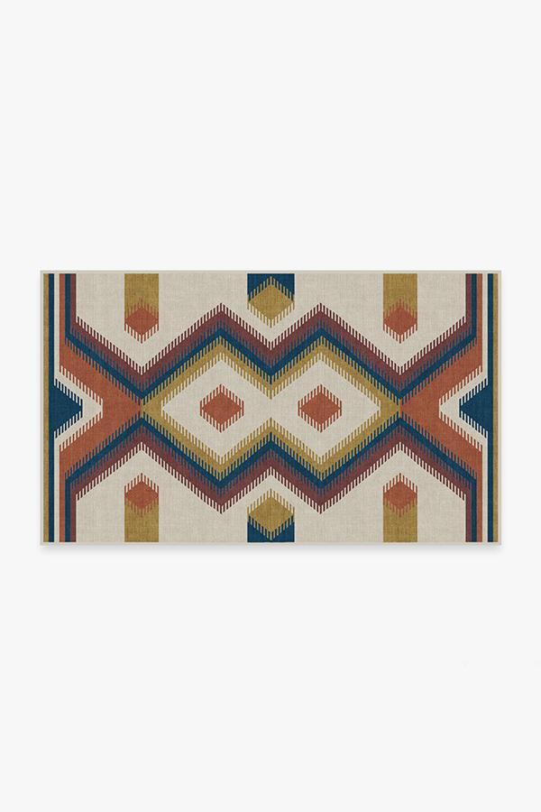 Anza Polychrome Rug 3'x5' | Stain-Resistant