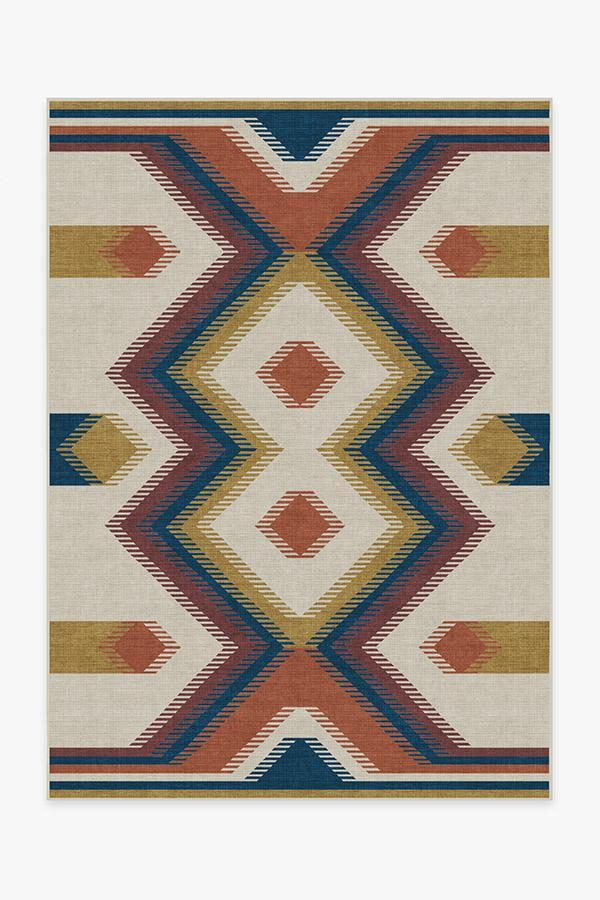 Anza Polychrome Rug 5'x7' | Stain-Resistant