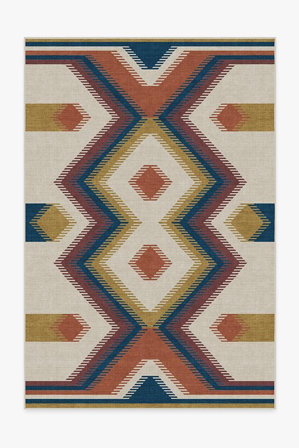 Anza Polychrome Rug 6'x9' | Stain-Resistant