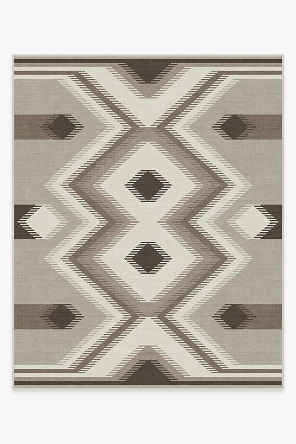 Anza Warm Grey Rug 8'x10' | Stain-Resistant