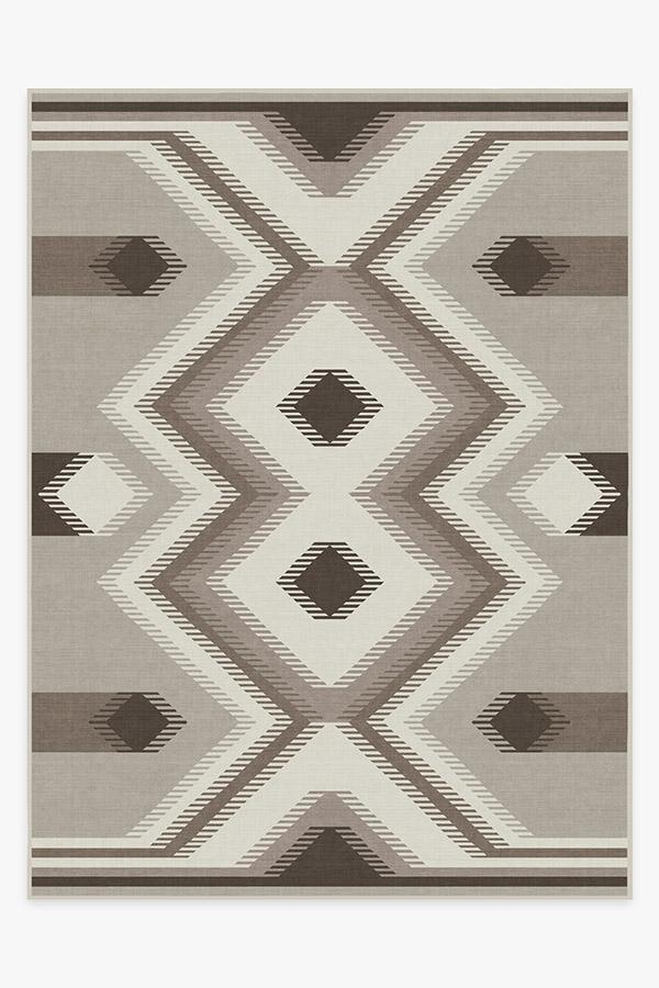 Anza Warm Grey Rug 9'x12' | Stain-Resistant