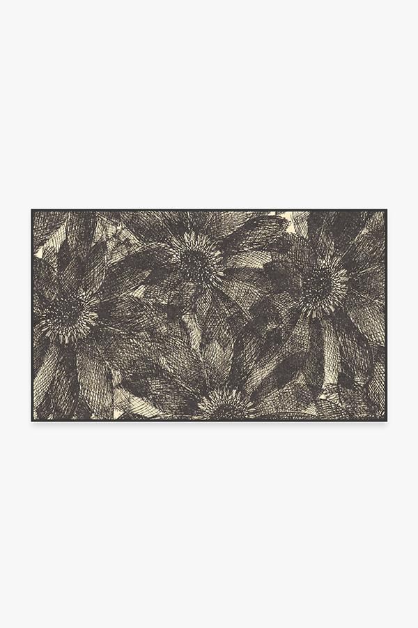 Aprilios Charcoal Rug 3'x5' | Stain-Resistant
