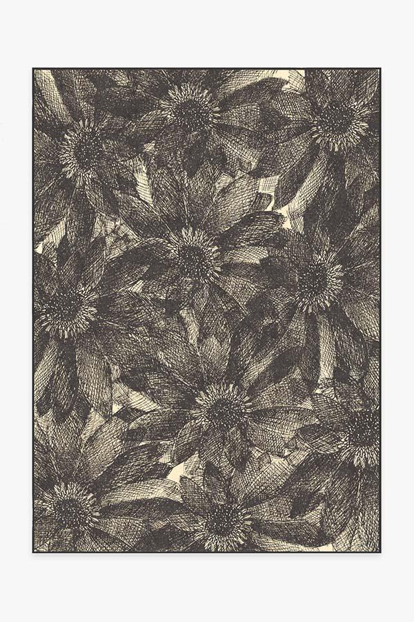Aprilios Charcoal Rug 5'x7' | Stain-Resistant