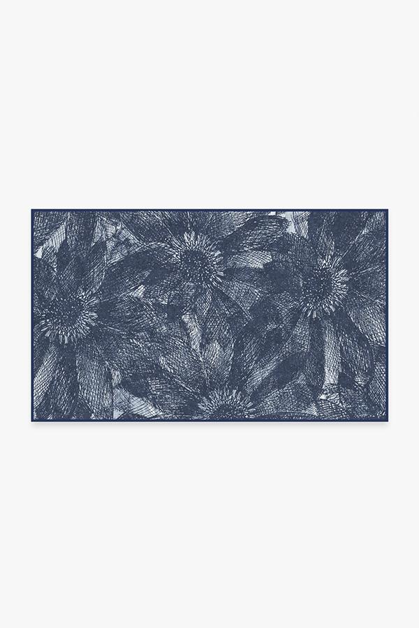 Aprilios Navy Rug 3'x5' | Stain-Resistant