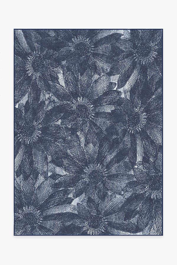 Aprilios Navy Rug 5'x7' | Stain-Resistant