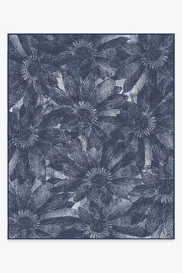 Aprilios Navy Rug 8'x10' | Stain-Resistant