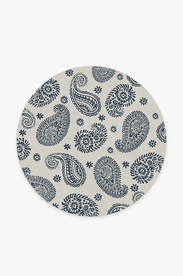 Araveli Slate Rug 6' Round | Stain-Resistant
