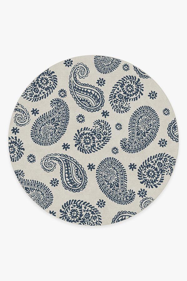 Araveli Slate Rug 8' Round | Stain-Resistant