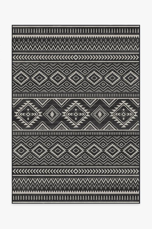 Arizona Black Rug 5'x7' | Stain-Resistant