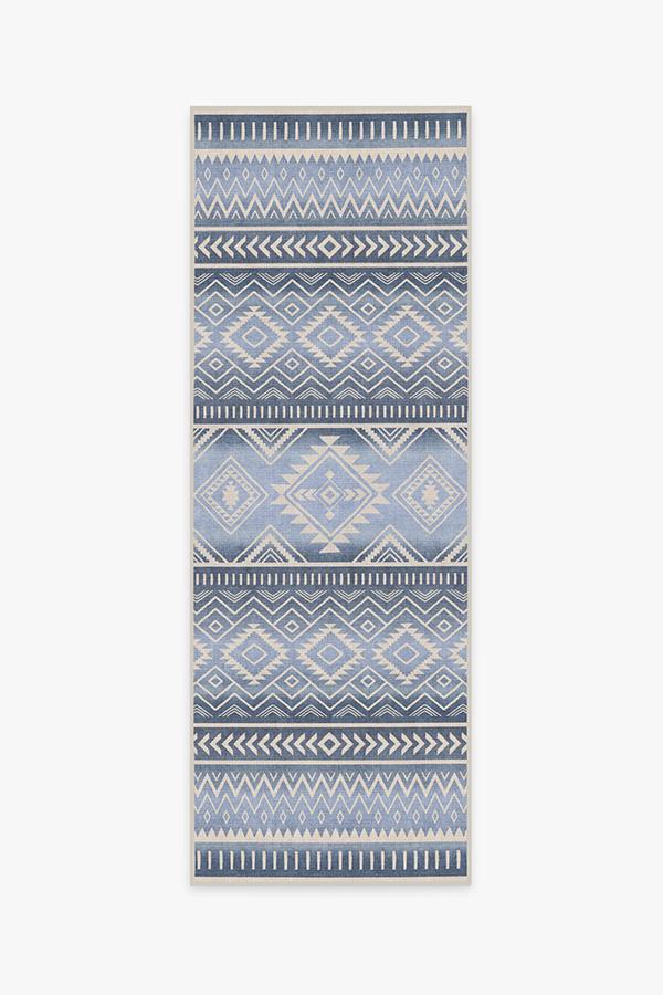 Arizona Blue Rug 2.5'x7' | Stain-Resistant