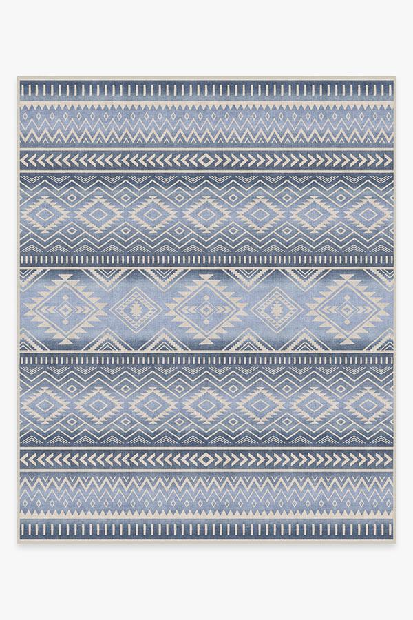 Arizona Blue Rug 8'x10' | Stain-Resistant