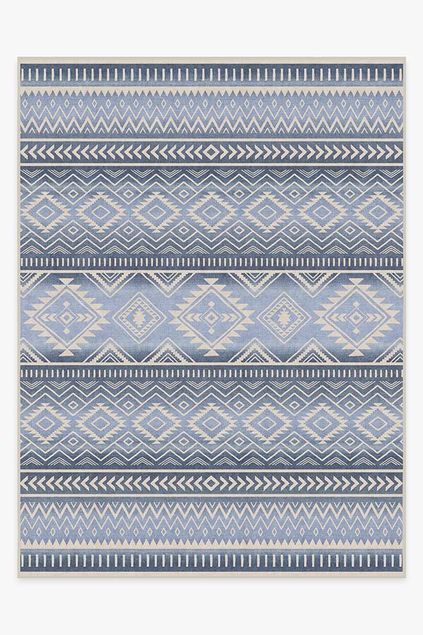 Arizona Blue Rug 9'x12' | Stain-Resistant