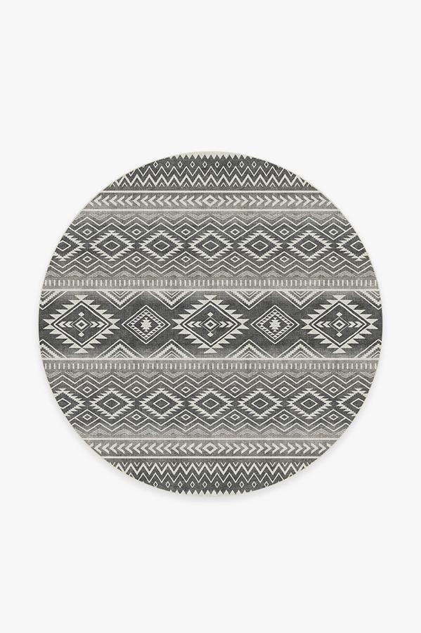Arizona Grey Rug 6' Round | Stain-Resistant