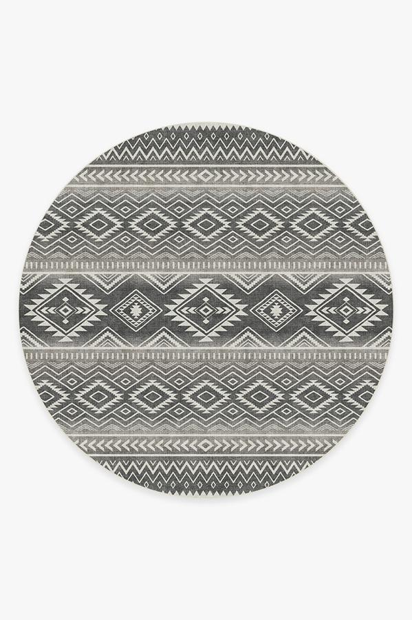 Arizona Grey Rug 8' Round | Stain-Resistant